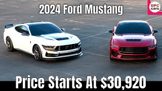 2024 Ford Mustang Price Starts At $30,920