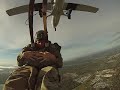 static line jump exit slow motion