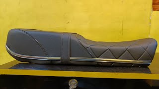 Modified Yamaha RX100 Seat / New Foam / Fantastic Cover 1.2mm With Embossing / Price 1700rs Only