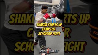 Shakur Stevenson FIRST DAY of camp; shows IMPROVED POWER for Schofield fight!