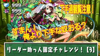 【パズドラ】リーダー助っ人固定チャレンジ【3】に挑戦！