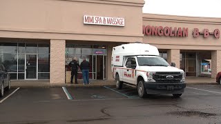 Police serve search warrant at Newark massage parlor for alleged human trafficking, prostitution
