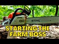 How to Start a Stihl Farm Boss Chainsaw | Fires Up Every Time!