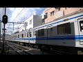 西武6050系6156f準急池袋行き 池袋線江古田－桜台の踏切通過