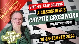 Special Edition! Step-by-step guide to Solving a SUBSCRIBER's Cryptic Crossword