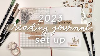 2023 READING JOURNAL SETUP + my january spreads! 📖🖋️✨  journal with me