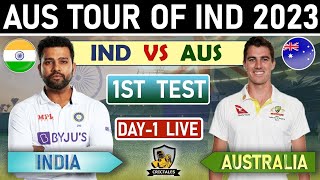 INDIA VS AUS HIGHLIGHTS-  1st TEST | live score & commantry Australia tour of india 2023
