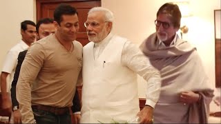 See How PM Modi Behaved With Salman Khan, Vivek Oberoi and Amitabh Bachchan !