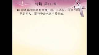 有声圣经 旧约 国语朗读 中文字幕 诗篇第111章