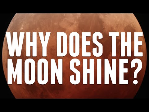 Why do moon shine at night?