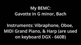 My BEMC: Gavotte in G minor, Bach