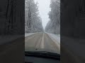 driving through a winter storm