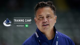 Head Coach Travis Green Mic'd Up at Training Camp