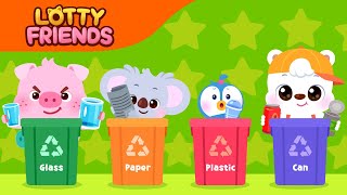 Sorting Trash Song ♻️ | Sing Along | Kid's Songs | Recycling Is Important