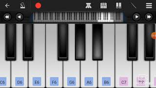 Saathiya flute tune (A R Rahman) on Piano app