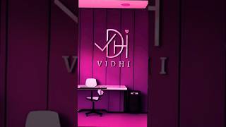 Vidhi name create brand logo 😈 || name logo 👀 | #art #shorts  #ytshorts #viral #logo