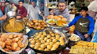 40/- Love You Nashta 😍 यूपी ki Loaded Breakfast Thali | Street Food India