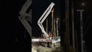 Mobile Truck Mounted Concrete Pump S55-Time Lapse. #shortvideo #shorts #construction #timelapse