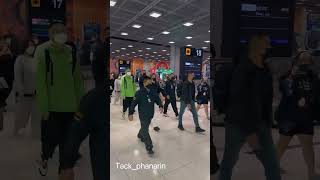 (Fancam) 1/2 Into1 arrived Bangkok airport 29.3.2023 %•#into1 cre on vid