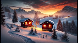 ⛄ Warm Jazz for Cold Nights 🌙 Snowy Sunsets and Cozy Winter Evenings with Relaxing Tunes