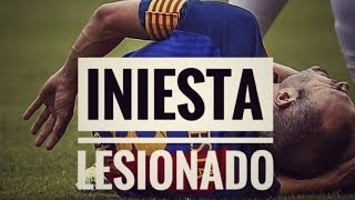 LESIONAN A INIESTA EN EL PARTIDO DEL VALENCIA