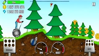 Hill Climb Racing - FOREST 882m on Onewheeler | GamePlay