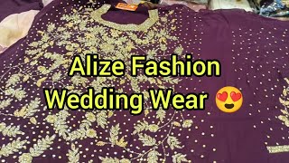 Alize Fashion New Wedding Wear🤩 Material Collection 🤩🤩 Shadi Hi to Ye Video Zarur Dekhe😍😍