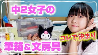 【筆箱紹介】中学2年女子の筆箱・中身はコレだ！やっぱり無印良品多めだよね～♪