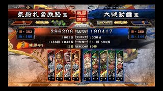 【三国志大戦4】一喝大水計vs麒槍の共振【2018.6.4】