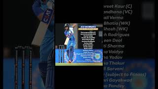 Indian women cricket team squad for ICC women's t20 world cup 2023