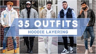 35 Ways to Layer Hoodies For Winter 2023 | Men's Fashion