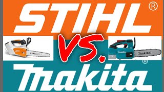 Makita XCU08 VS Stihl MSA 161T