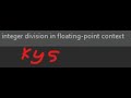 integer division in floating-point context - solution | Java