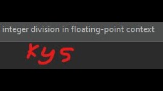 integer division in floating-point context - solution | Java