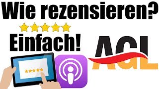 Wie man den Authentic German Learning Podcast abonniert und rezensiert | Desktop, mobil