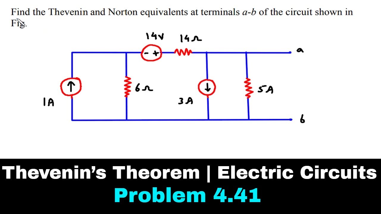 Thevenin’s Theorem | Electric Circuits | Problem 4.41 - YouTube