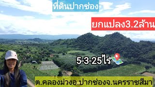 ที่ดินปากช่องติดภูเขา5-3-25ไร่3.2ล้านโฉนดนส3ก.ติดถนนสาธารณะต.คลองม่วงอ.ปากช่องจ.นครราชสีมา