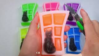 Satisfying Soft Glycerin Soap Cutting ASMR Halloween Compilation No Talking