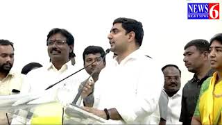 తన స్పీచ్ తో జనాలను నవ్వించిన లోకేష్ ll Nara Lokesh Funny Speech at Thedaypally gudem ll NEWS 6