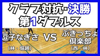 第42回全日本レディースバドミントン選手権大会 in新潟 クラブ対抗：決勝戦・第1ダブルス＃日レ＃レディースバドミントン