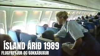 Ísland árið 1989 -  Flugfreyjur deila um kjör - Sokkabuxnaverkfallið