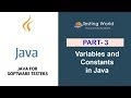 Java for Software Testers: Variables and Constants in Java
