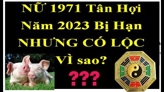 NỮ SINH 1971 Tân Hợi SAO THÁI BẠCH CHIẾU năm 2023 NHƯNG VẪN CÓ Nhiều LỘC vì sao?