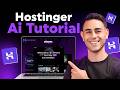 Hostinger AI Website Builder — Full Tutorial for Beginners