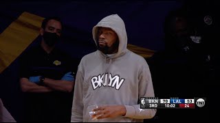 Kevin Durant's Bench Reactions Turned Into Memes During Lakers Game