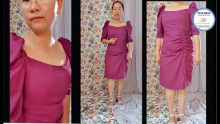 Easiest Way to Make Puff Sleeves dress design, modern style TYSUSHOP