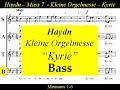 Haydn - Kleine Orgelmesse - Hob XXII:7 - Kyrie - Bass