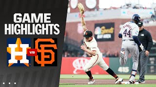 Astros vs. Giants Game Highlights (6/10/24) | MLB Highlights