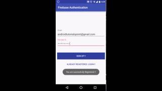 Firebase Android Tutorial Part 1 - User Authentication