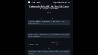 Understanding IndexedDB for Client-Side Storage